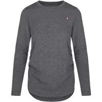 LOAP BAXANA Dámske tričko, tmavo sivá, veľkosť