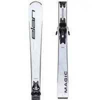Elan MAGIC LS + EL9.0 GW Dámske zjazdové lyže, biela, veľkosť