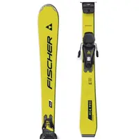 Fischer RC4 PRO JRS + FS 7 GW CA Juniorské zjazdové lyže, žltá, veľkosť