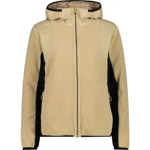 CMP WOMAN JACKET FIX HOOD Dámska mikina, béžová, veľkosť