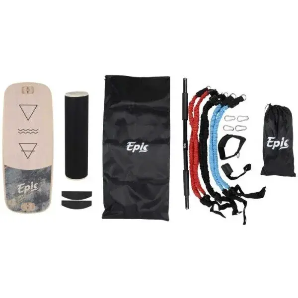 EPICSTAR WOOD MARBLE Multifunkčná balančná doska, hnedá, veľkosť