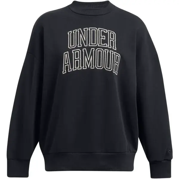 Under Armour ICON TERRY CREW Dámska mikina, čierna, veľkosť M