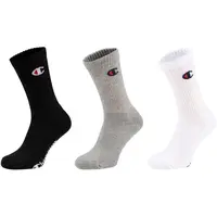 Champion 3PK CREW SOCKS Unisexové ponožky, čierna, veľkosť 43-46