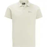 Jack Wolfskin ESSENTIAL POLO M Pánske tričko, biela, veľkosť