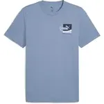 Puma GRAPHIC SMALL BOX TEE Pánske tričko, svetlomodrá, veľkosť