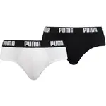 Puma BASIC BRIEF 2P Pánske slipy, biela, veľkosť