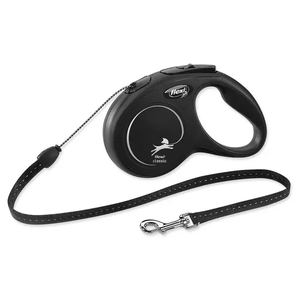 Vodítko Flexi Classic New lanko S čierne 5m