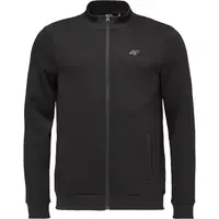 4F SWEATSHIRT FULL ZIP Pánska mikina, čierna, veľkosť