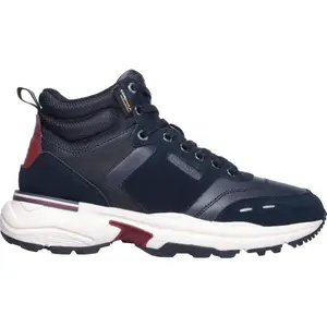 Tommy Hilfiger MRUNNER CORDURA LEATHER Pánska voľnočasová obuv, tmavo modrá, veľkosť