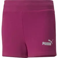Puma ESS+SHORTS TR G Dievčenské kraťasy, vínová, veľkosť
