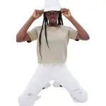 GAP IE CROPPED ACTIVE Dievčenské tričko, béžová, veľkosť