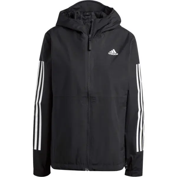 adidas ESSENTIALS 3-STRIPES RAIN.RDY  Dámska bunda, čierna, veľkosť
