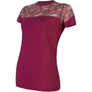 Sensor MERINO IMPRESS Dámske termo tričko, fialová, veľkosť