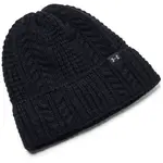 Under Armour HALFTIME CABLE KNIT BEANIE Dámska zimná čiapka, čierna, veľkosť