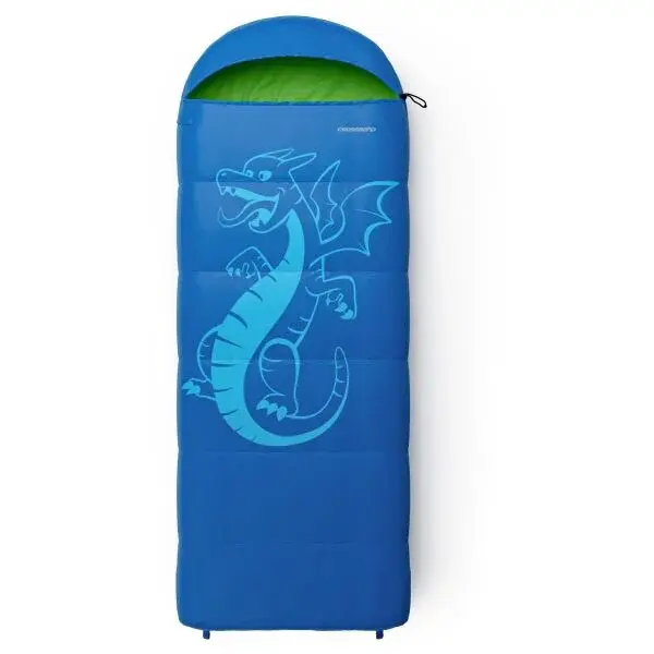 Crossroad AKUTAN 170 Juniorský spací vak, modrá, veľkosť 170 cm - ľavy zips