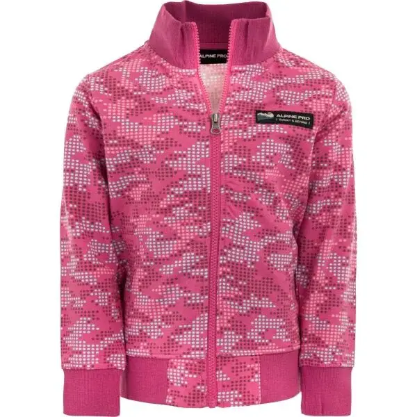 ALPINE PRO IMEVO Detská mikina, ružová, veľkosť 104-110