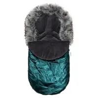 NEW BABY FUSAK Fusak s kožušinou, zelená, veľkosť