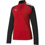 Puma TEAMLIGA 1/4 ZIP TOP Pánska futbalová mikina, červená, veľkosť
