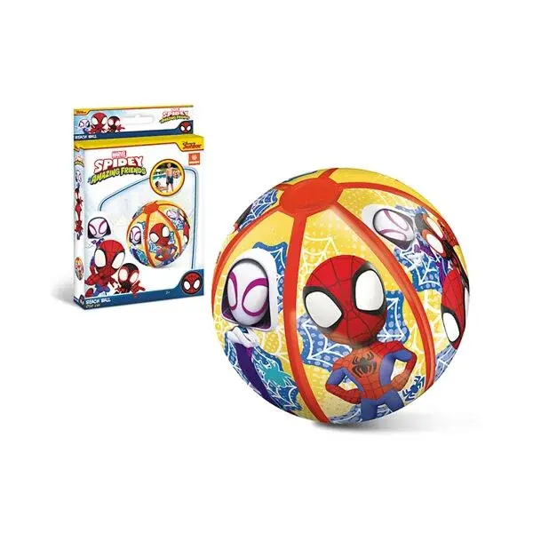 MONDO SPIDEY Detská plážová lopta, mix, veľkosť