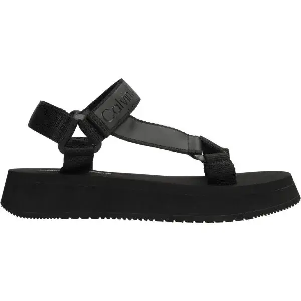 Calvin Klein SANDAL VELCRO WEBBING Dámske sandále, čierna, veľkosť