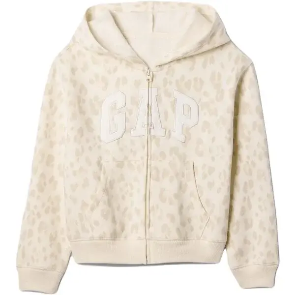 GAP V-FRCH LOGO Dívčí mikina, béžová, velikost