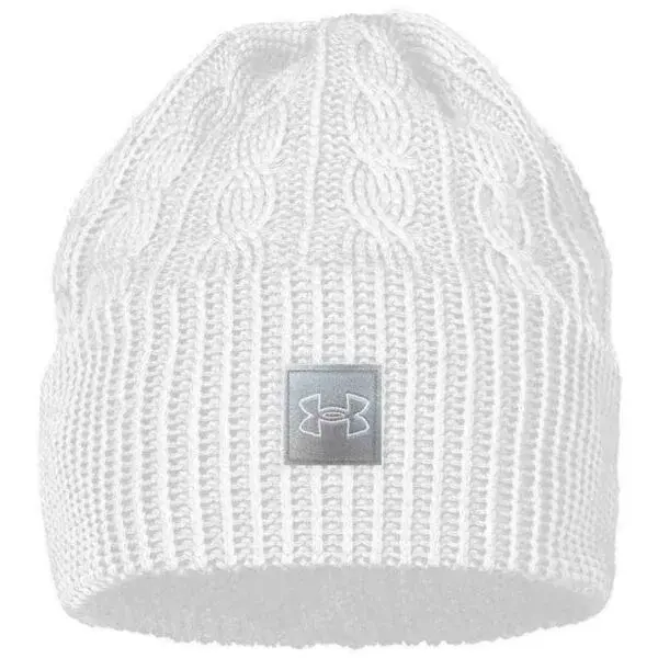 Under Armour HALFTIME CABLE Dámská čepice, bílá, velikost