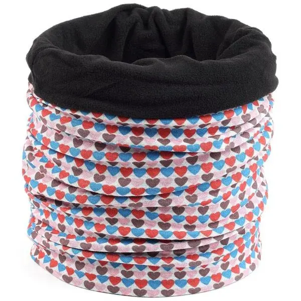 Finmark CHILDREN’S MULTIFUNCTIONAL SCARF WITH FLEECE Dětský multifunkční šátek s fleecem, mix, velikost