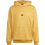 adidas EMBOSSED HOODIE Pánská mikina, žlutá, velikost XXL