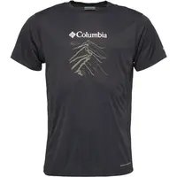 Columbia ZERO RULES LIGHT SS GRAPHIC CREW Pánské triko, černá, velikost