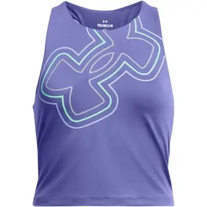 Under Armour MOTION BRANDED CROP TANK Dámské tílko, fialová, velikost L