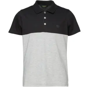 Lewro DUSTY Chlapecké tričko s límečkem, černá, velikost 140-146