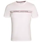 Tommy Hilfiger CLASSIC-CN SS TEE PRINT Pánské tričko, bílá, velikost