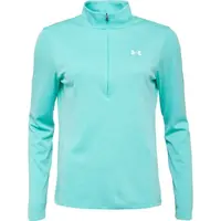 Under Armour TECH TEXTURED 1/2 ZIP Dámské triko s dlouhým rukávem, tyrkysová, velikost M