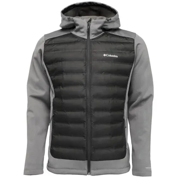Columbia OUT-SHIELD INSULATED FULL ZIP HOODIE Pánská hybridní bunda, tmavě šedá, velikost