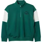 GAP HALF ZIP Chlapecký svetr, zelená, velikost