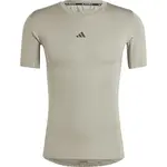 adidas TECHFIT COMPRESSION TRAINING T-SHIRT Pánské fitness triko, šedá, velikost XXL
