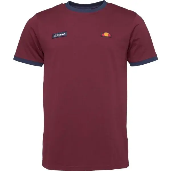ELLESSE FERDORINI Pánské tričko, vínová, velikost