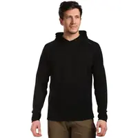 KILPI MOSEO Pánský vlněný svetr s kapucí, černá, velikost XXXL