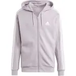 adidas ESSENTIALS FLEECE 3-STRIPES FULL-ZIP HOODIE Pánská mikina, růžová, velikost