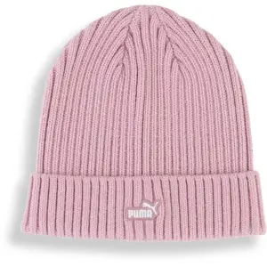 Puma ESSENTIALS PATCH MID CROWN BEANIE Zimní čepice, růžová, velikost