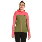 KILPI WOLIE Dámský vlněný svetr s kapucí, khaki, velikost