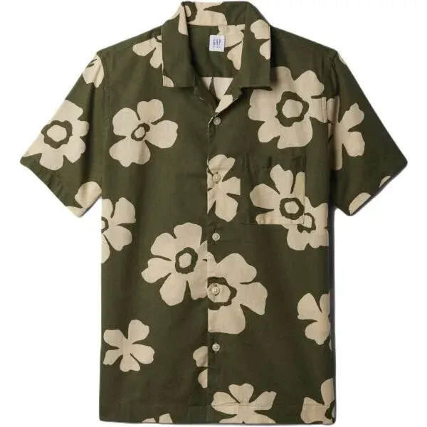 GAP DOBBY Dětská košile, khaki, velikost