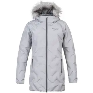 Hannah LILIAN Dámský peřový kabát, šedá, velikost