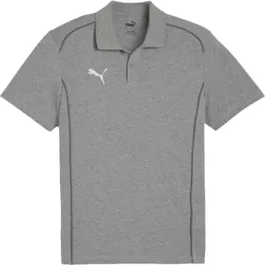 Puma TEAMFINAL CASUALS POLO Pánské polo triko, šedá, velikost