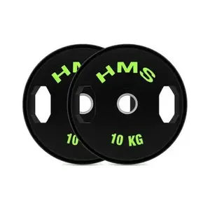 HMS TOG10 Sada olympijských kotoučů, černá, velikost 10 KG