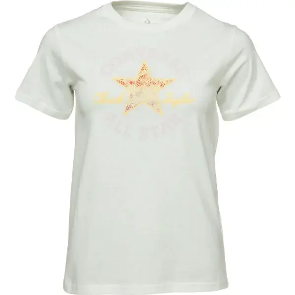 Converse CHUCK PATCH INFILL Dámské triko, bílá, velikost