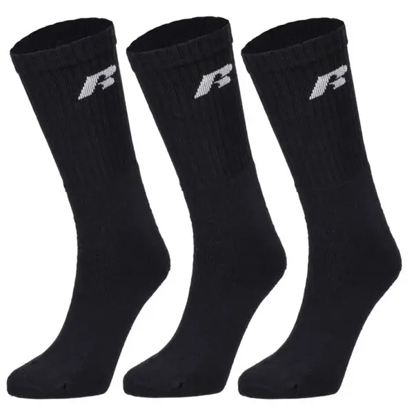 Russell Athletic SOCKS 3PPK Sportovní ponožky, černá, velikost 43-46