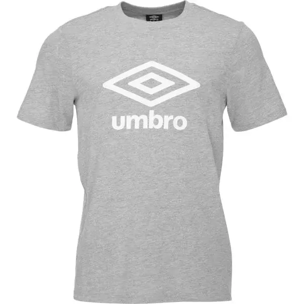 Umbro LARGE LOGO TEE ESSENTIALS Pánské triko, šedá, velikost