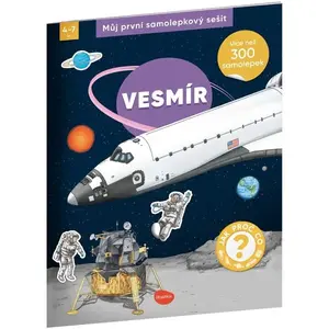 ELLA & MAX VESMÍR Můj první samolepkový sešit, mix, velikost