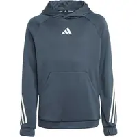 adidas TRAIN ICON HOODIE Chlapecká tréninková mikina, tmavě šedá, velikost